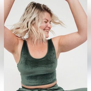 BNWT aerie after party velour longline sports bra✨